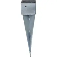 Suport Metalic pentru Stalpi din Lemn, cu Tepusa, 100 x 100 mm