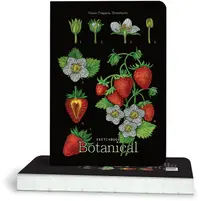 Caiet de schițe Drasca Botanical - Strawberry, 100 g, 80 foi