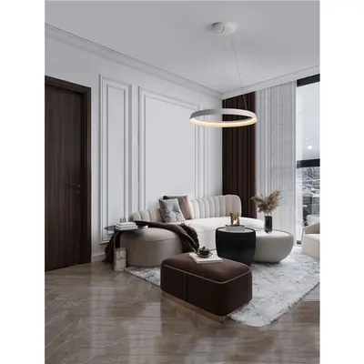 Lampa suspendata ORMI Nisipiu Alb Aluminiu & Acrylic Triac Dimabil LED 52W 220-240V 3717Lm 2700 + 3000K Dip Intrerupator IP20