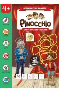 Pinocchio. Carte cu autocolante