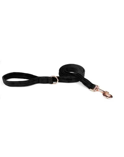 ESME FOR DOG Lesa din catifea pentru caini onyx 150cm / 2,5cm