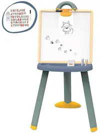 Set de joacă Smoby - Placă de plastic + litere, albastră