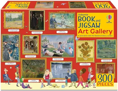 Puzzle Usborne din 300 piese - Galerie de artă