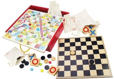 Set jocuri de societate Bigjigs - 4 in 1