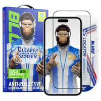 Folie de protectie Ecran Blueo Anti-Reflective HD Applicator Pro pentru Apple iPhone 16 Pro Max, Sticla Securizata, Full Glue, Neagra