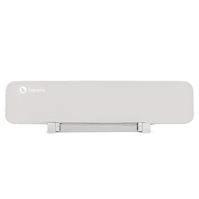 Bariera de protectie pentru pat, Lionelo, Lora XL, Pliabila, Sistem de blocare StandSafe, Geanta de transport inclusa, 150x46 cm, Conform cu BS 7972:2001+A1:2009, Bej