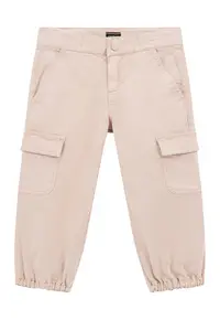 Pantaloni cargo cu mansete elastice - Bej deschis