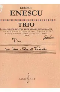 Trio in sol minor pentru pian, vioara si violoncel (1897)