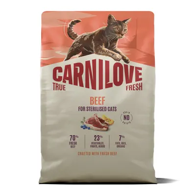 Carnilove True Fresh Cat Dry Beef Sterilised Adult All Breeds 2 kg