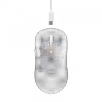 Mouse Gaming Wireless HAVIT MS970WB Pro, 800DPI - 12000DPI, BT / Wi-Fi / Wired, Transparent Alb
