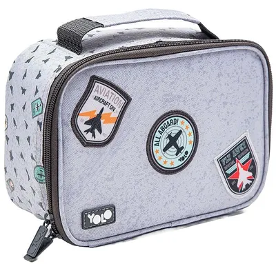 Geantă termică pentru mâncare YOLO - Grey Patches