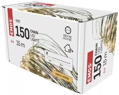 Becuri LED Emos - Nano, 150 buc., 15 m
