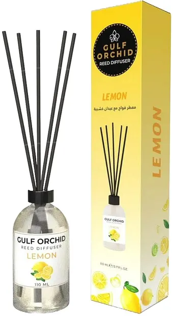 Odorizant cu bețișoare Gulf Orchid - Lemon, 110 ml