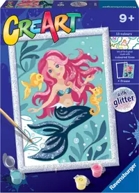 Set de pictură pe numere Ravensburger CreArt - Mică Sirenă