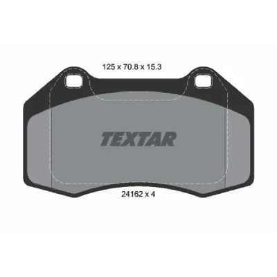 Set placute frana, frana disc TEXTAR 2416201