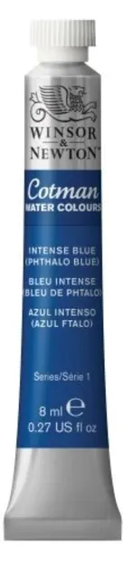 Vopsea de acuarelă Winsor & Newton Cotman - albastru intens, 8 ml