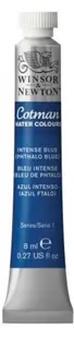 Vopsea de acuarelă Winsor & Newton Cotman - albastru intens, 8 ml
