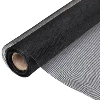 Gossi plasa de sarma, negru, 100 x 1000 cm, fibra de sticla