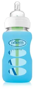 Protector pentru biberon de sticlă Dr. Brown's - albastru închis, 270 ml