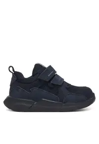 Pantofi copii - velcro - albastru - piele naturala - Albastru