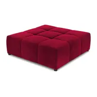 Taburet roșu cu tapițerie din catifea Rome Velvet – Cosmopolitan Design