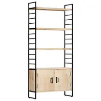 vidaXL Bibliotecă cu 4 niveluri 80x30x180 cm lemn masiv de mango