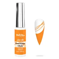 Gel NAILSUP Liner LX15 Neon Orange 8ml pentru Pictură, Nail Art și Linii Fine
