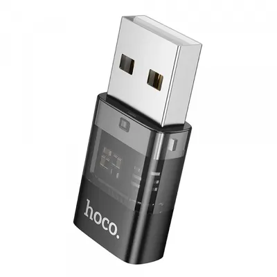 Adaptor Date si Incarcare USB-C - USB-A HOCO UA36C, Negru