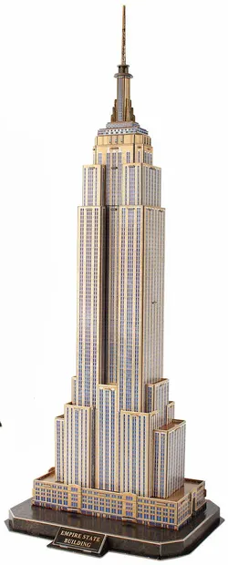 Puzzle 3D Cubic Fun de 66 piese - Empire State Building, New York