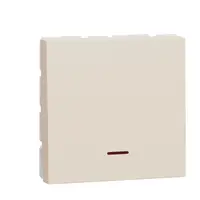 Intrerupator, New Unica, mecanism, 1-pole 1-way, 32A, 2 module, screw terminals, netratat, IP4X, bej