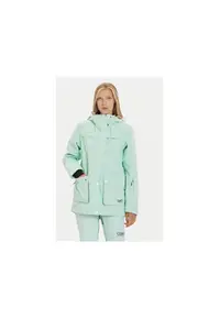 Geaca ski dama - 304704161 - Poliester reciclat - Verde - Verde