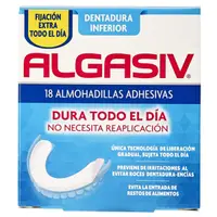 Tampoane Adezive pentru Danturi INFERIOR Algasiv ALGASIV INFERIOR (18 uds)