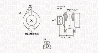 Alternator (12v, 90a) Hyundai Elantra, I20, I20 Active, I30, Veloster; Kia Carens Iii, Cee D, Pro Cee D, Soul, Venga 1.4 1.6 Dupa 2006