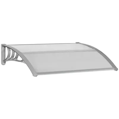 Outsunny Copertină Anti-UV din Policarbonat pentru Uși și Ferestre 100x75cm | Aosom Romania