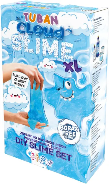 Set creativ Tuban - XL, Fă-ți propriul slime Cloud, albastru