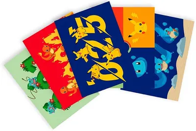 Set de cărți poștale ABYstyle Games: Pokemon - Generation 1 starters, 5 bc.