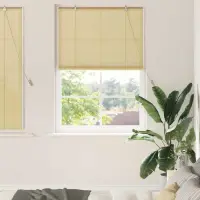 vidaXL Rulou textil Natură 100 x 160 cm Bambus