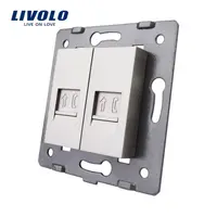 Modul Priza dubla telefon , 2xRJ11 Gri