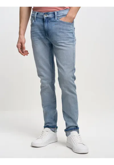 Blugi slim fit cu talie medie Martin 213