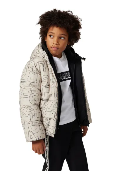 Geaca reversibila cu vatelina - Negru/Maro camel