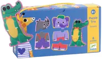 Puzzle educațional Djeco Duo - Savannah, 24 piese