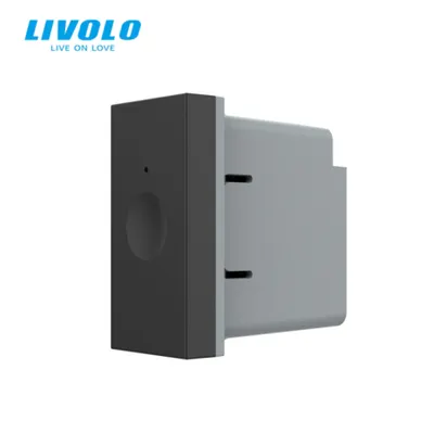 Modul intrerupator simplu tactil, 1M, cap scara / cap cruce, Protocol Zigbee Negru