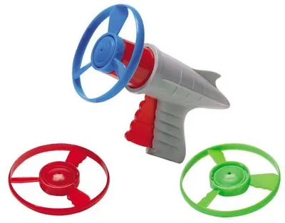 Jucărie pentru copii Bigjigs - Pistol cu discuri