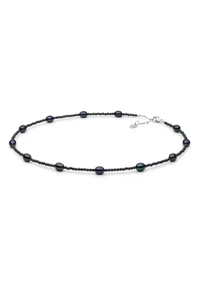 Colier argint cu perle naturale si spinel - Constelación