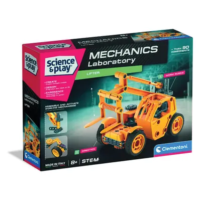 Kit de constructie, Clementoni, Science & Play, Stivuitor, 90 piese
