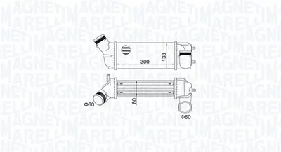 Intercooler Potrivit Audi A4 B5; Citroen C4, C4 Grand Picasso I, C4 I, C4 Picasso I; Peugeot 307, 308, 308 I 1.6 2.0d 11.94-12.14