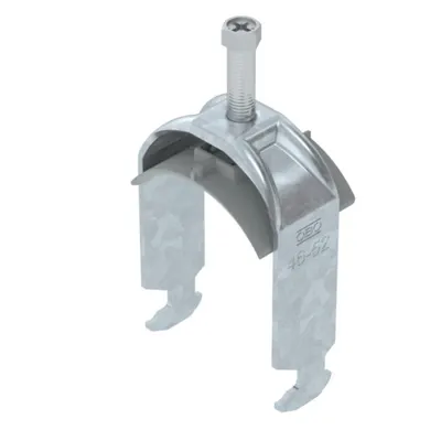 Brida U 2056 cu picior H simpla FT 46-52 mm – solutie profesionala pentru fixare conducte si cabluri