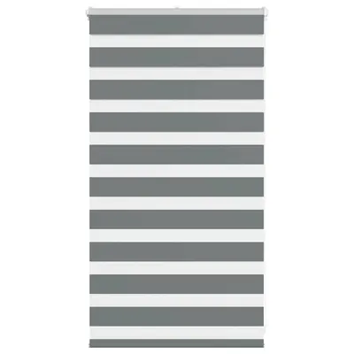 Gossi jaluzea tip zebra gri inchis latime tesatura 70,9 cm poliester