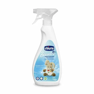 Solutie de indepartat pete, Chicco, 96% ingrediente naturale, Fara parfum, Hipoalergenic, Testat dermatologic, 500 ml