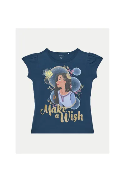 Tricou fete - 304719349 - Bumbac - Albastru - Albastru
